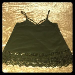 Express olive green tank